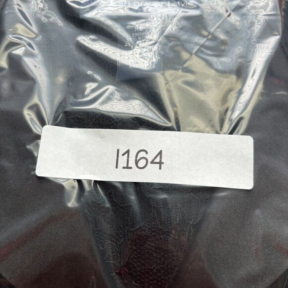 Susan Graver Lace Tunic Top & Shell Button Front Party Formal Black XL L164 - Picture 13 of 13